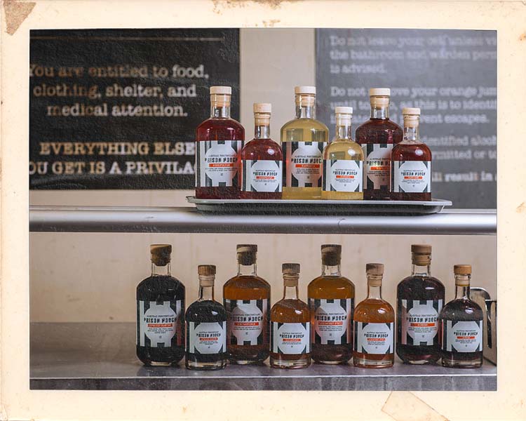 Bottled cocktails from Alcotraz - take-home drinks from this immersive prison bar experience.