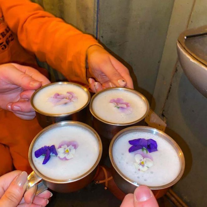 Craft cocktails with garnish at Alcotraz - premium drink from this prison-themed immersive bar.