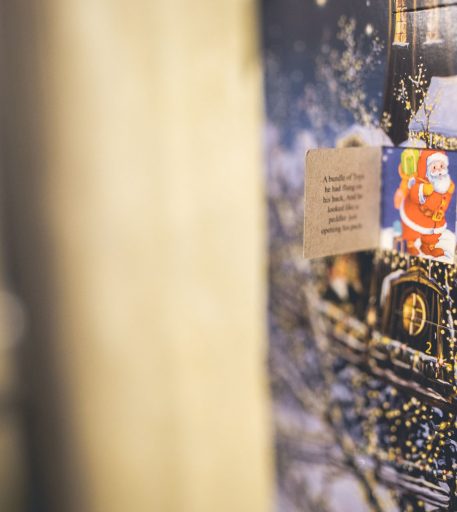 Alcotraz - the immersive prison bar experience - decorated for Christmas festivities and holiday fun.
